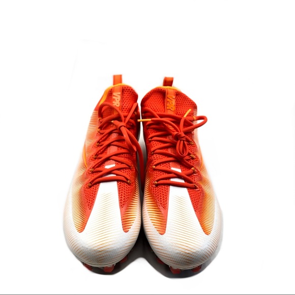 Nike Men’s Vapor Max Cleats White/Orange - Picture 4 of 6